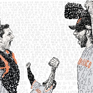 San Francisco Giants 2014 World Series Word Art - FREE Shipping - 16&quot;x20&quot; - SF Giants Gifts - San Francisco Wall Art