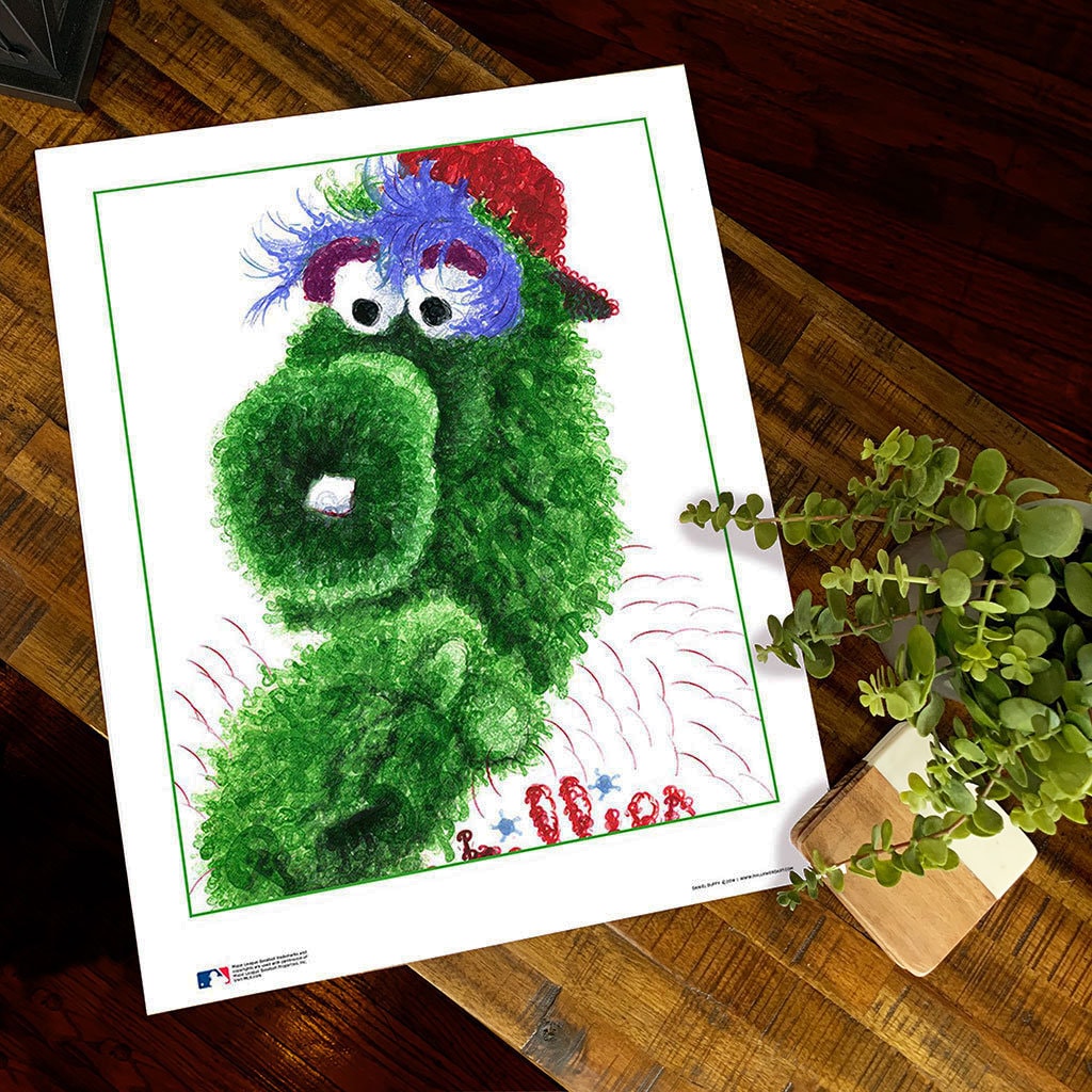 Gerahmtes Phillie Phanatic Foto Mit Signatur – 27,9 X 35,6 Cm, Lasergedruckte Autogramm-Faksimile, Philadelphia Phillies Maskottchen, HOFSM Hologramm Gerahmtes Phillie Phanatic Foto Mit Signatur – 27,9 X 35,6 Cm, Lasergedruckte Autogramm-Faksimile, Philadelphia Phillies Maskottchen, HOFSM Hologramm