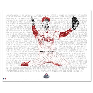 Philadelphia Phillies 2008 World Series Word Art - Phillies Gift - Phillies Art - 16"x20" - Philadelphia Art image 3