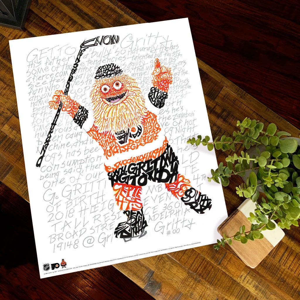 Philadelphia Flyers Gritty, Gritty Word Art