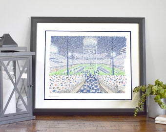 Penn State Beaver Stadium Word Art - Handwritten with every win since 1960 - Penn State Nittany Lions - PSU Gifts & Decor