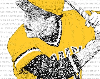 Pittsburgh Pirates 1979 World Series Word Art - FREE Shipping - 16"x20" - Willie Stargell - Pirates Art - Baseball Art - Pittsburgh Art