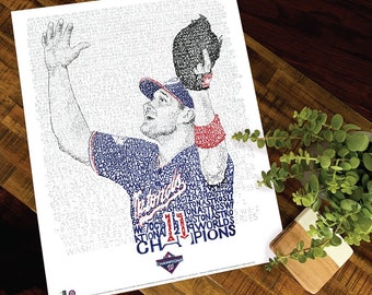 2019 Washington Nationals World Series Word Art - Handwritten with every score from 2019 - Nationals Gifts & Decor - Ryan Zimmerman Poster