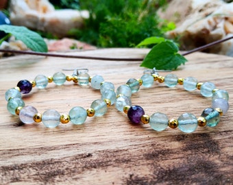 Gemstone Hoop Earrings
