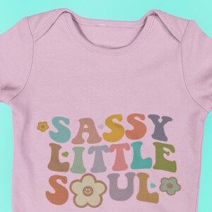 Infant Long Sleeve Onesie, Mom And Baby Onesie, Sassy Little Soul Infant Onesie, Sassy Little Soul, Onesie, Mom And Daughter, Baby Onesie