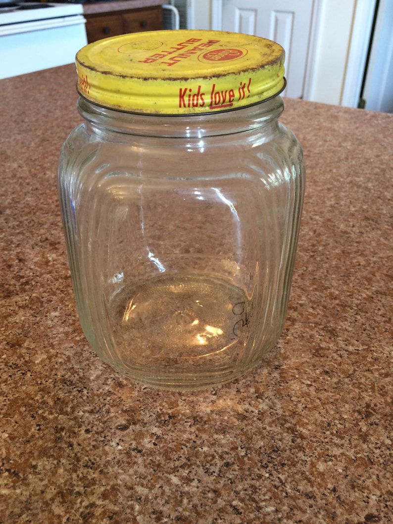 Vintage Kroger Peanut Butter Jar Etsy
