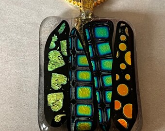 Fused glass pendant