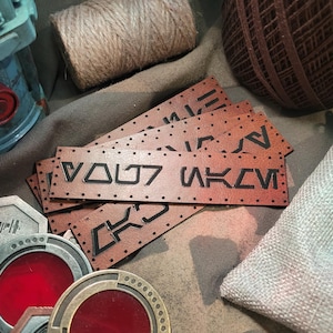 Custom Bantha Leather Name Patch- Star Wars Inspired