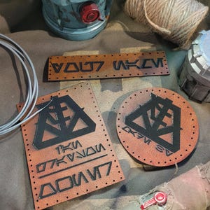 Set of ALL 3 Bantha Leather Patches- Star Wars Inspired