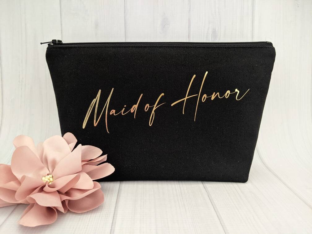 Bride Makeup Bag Bridal Makeup Bag Wedding Cosmetic Bag Etsy