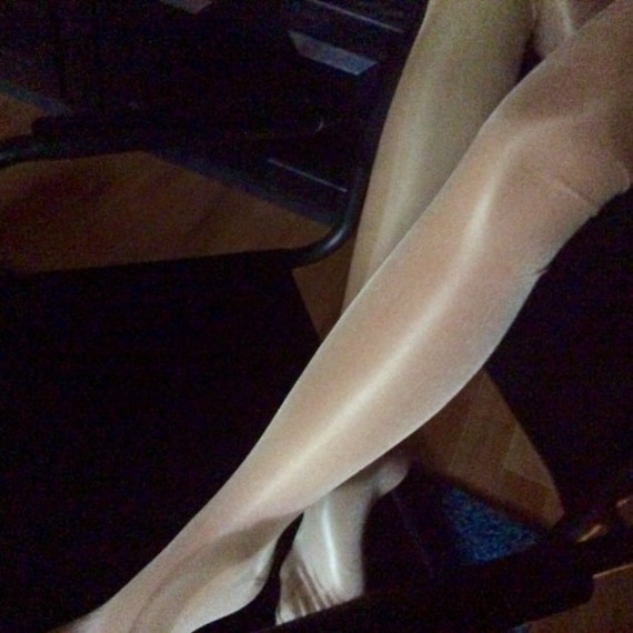 Women Sexy Super Shiny Glossy Sheer Stockings with Lace Panties Tights  Pantyhose