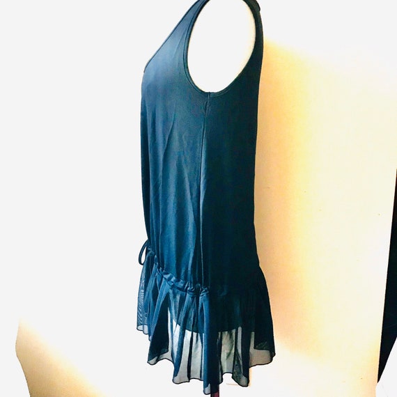 Ladies Sleeveless, Sheer Ruffle Top, Beautiful Ve… - image 1