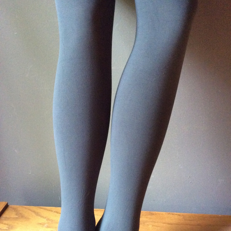 1 Pair of Heavy Grey Opaque Tights Matte Finish Opaque Tights Etsy