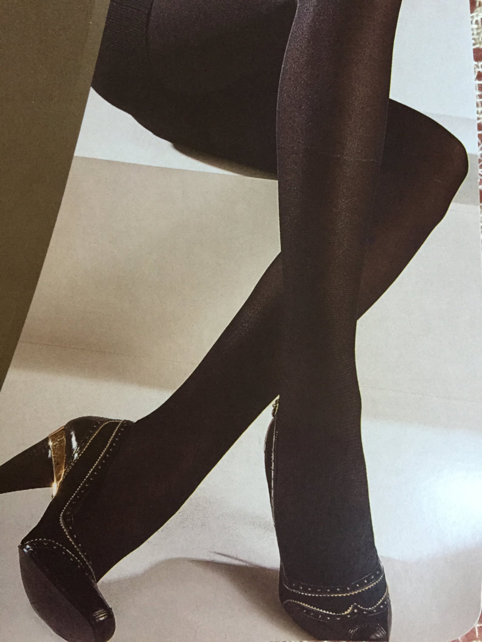 1 Pair of Heavy Grey Opaque Tights Matte Finish Opaque Tights 80 Den