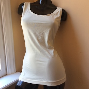 Simple Stretch Tank Top Camisole, Very Silky Soft, Joanna Trojer Made in Italy, Under Jacket Cami,