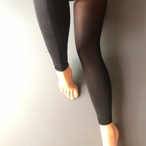 US Women Crotchless Pantyhose Stretch Yoga Pants Cut Out Footed Tights  Nightwear 