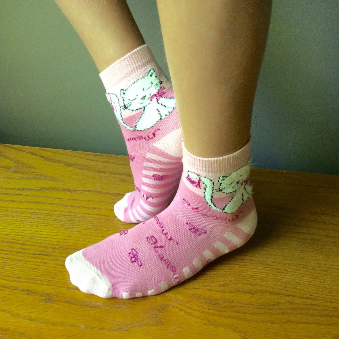 Cotton Socks With Cats Girls Socks High Quality Cotton Socks Etsy UK