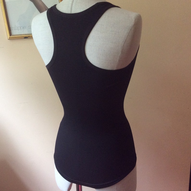 Holter Neck Exrcise Tank Top Racerback Black Ribbed - Etsy