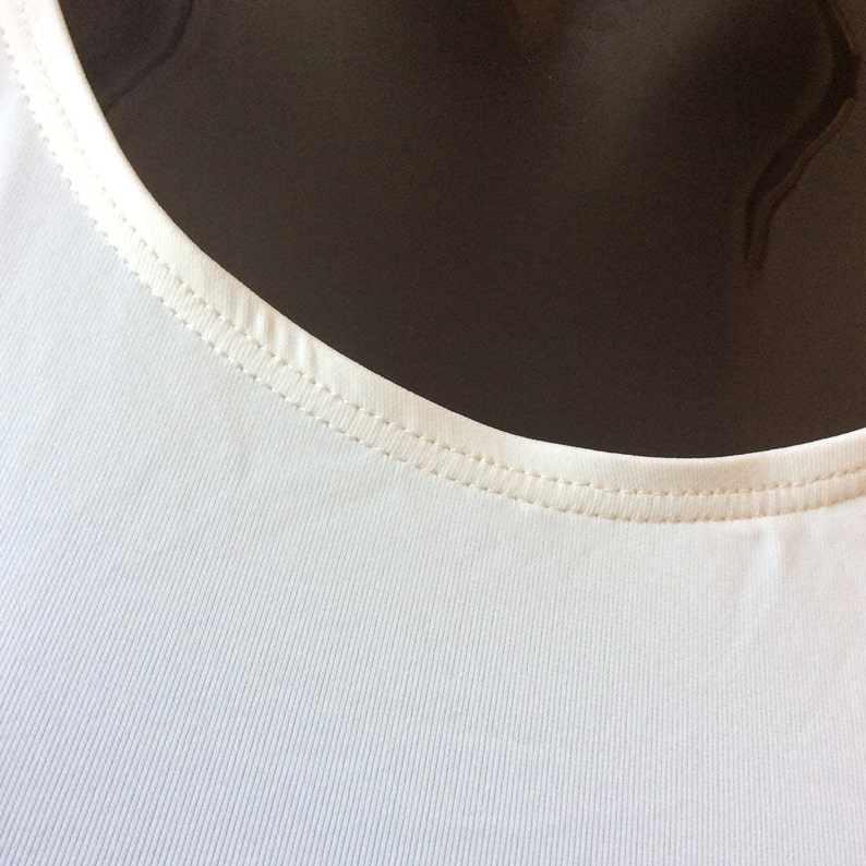 Simple Stretch Tank Top Camisole, Very Silky Soft, Joanna Trojer Made in Italy, Under Jacket