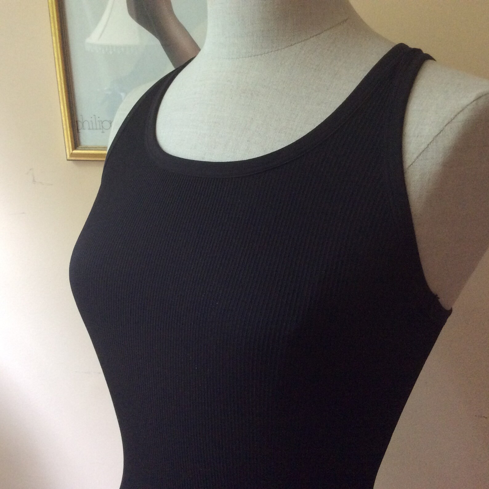 Holter Neck Exrcise Tank Top Racerback Black Ribbed - Etsy