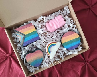 PRIDE bath gift set, rainbow gift, LGBTQ gifts