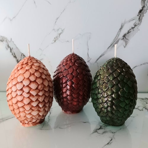 Set of 3 Dragon Egg Candles Dragon Egg Gift Dragon Gift Etsy
