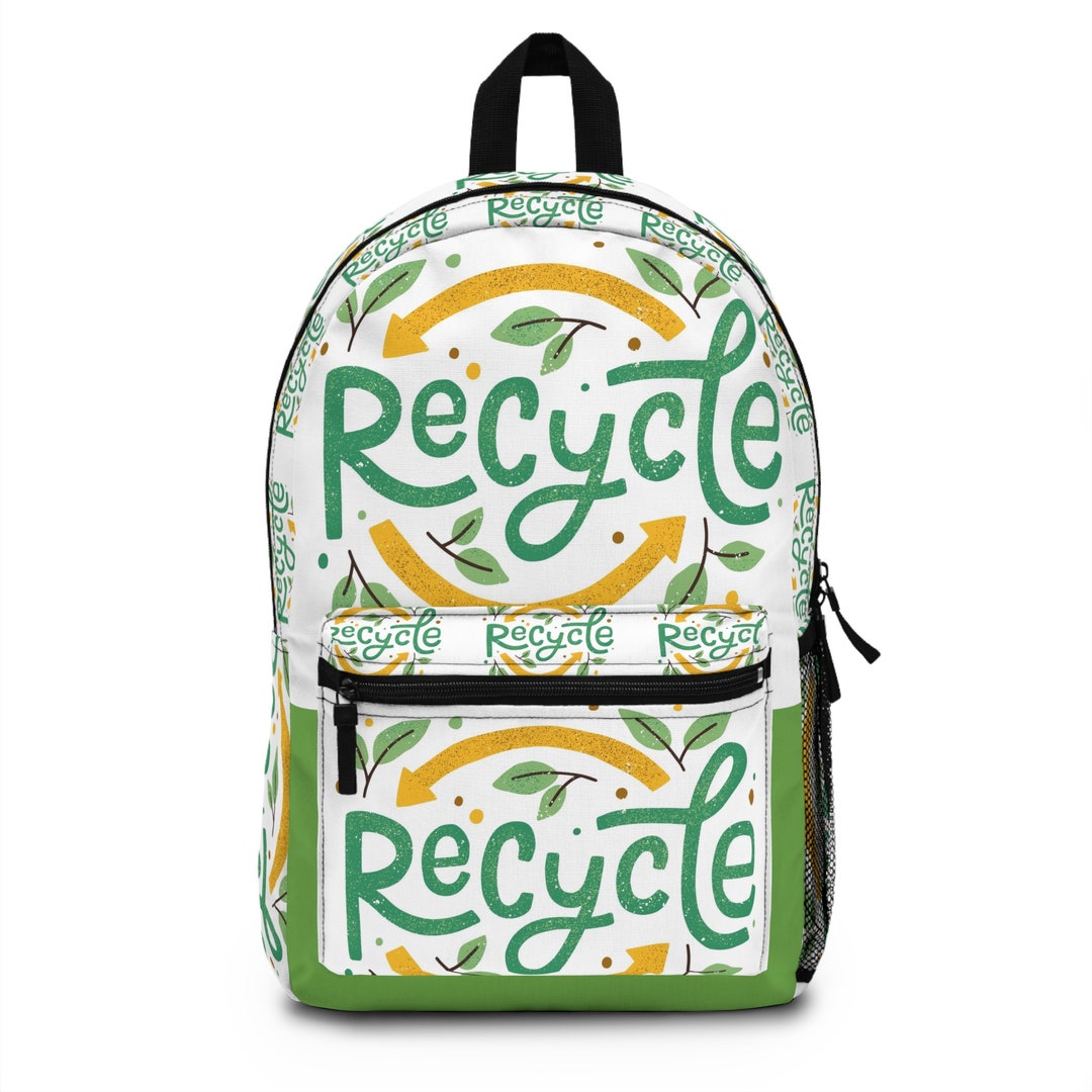 Recycle Backpack Etsy