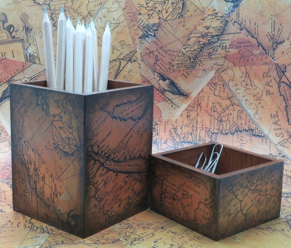 Vintage Style Desk Accessories Desk Set For Men Desktop Etsy