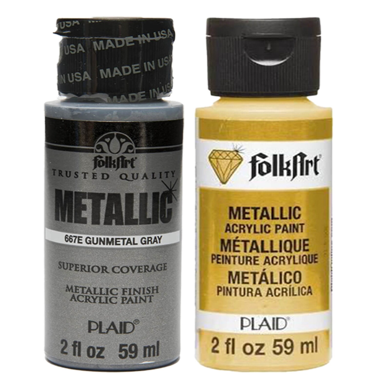 Folk Art Metallic Paint 2oz. in 21 Beautiful Iridescent Colors | Etsy