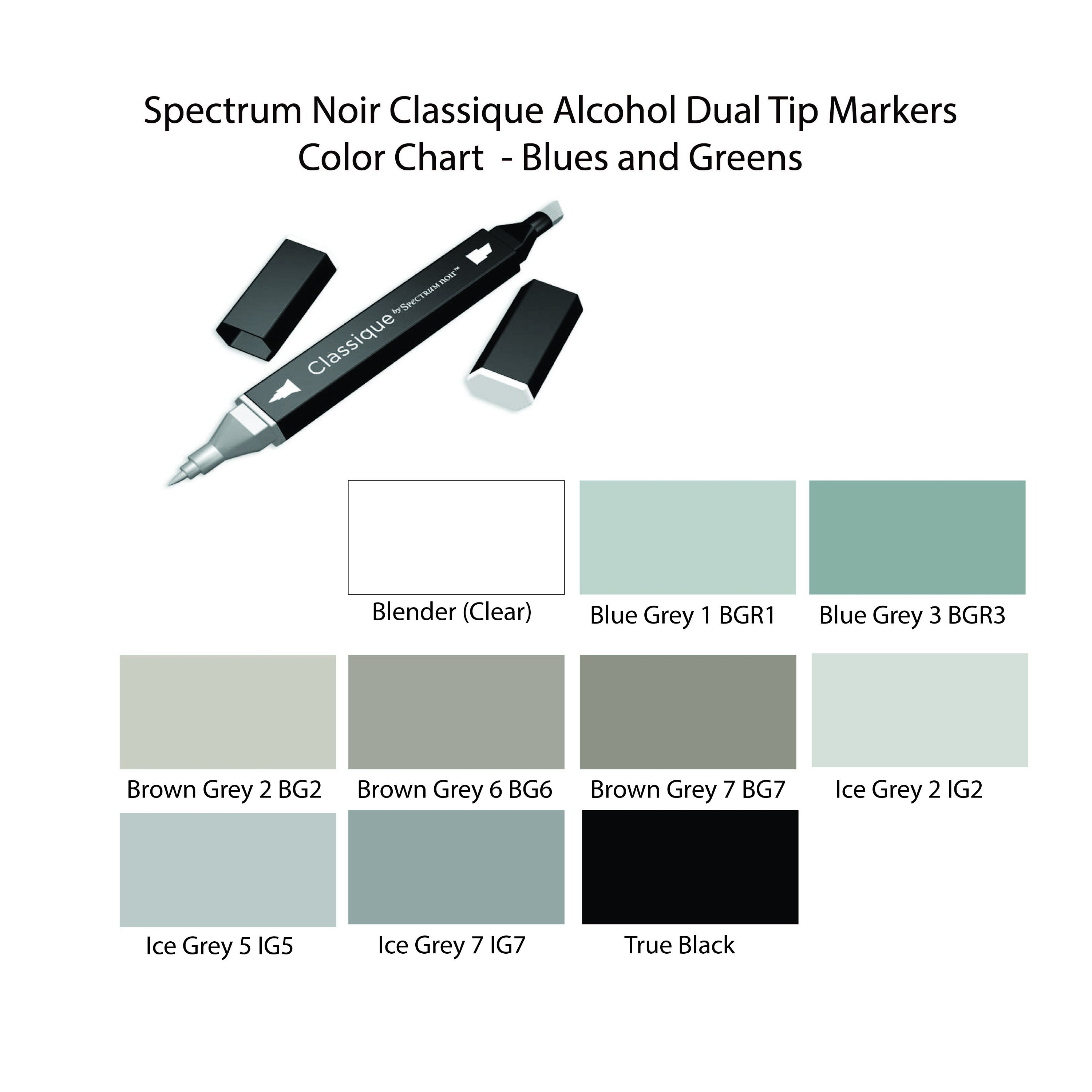 Tientallen Jaar Denken Spectrum Noir Grays Neutrals Blender Dual Tip Alcohol Ink - Etsy