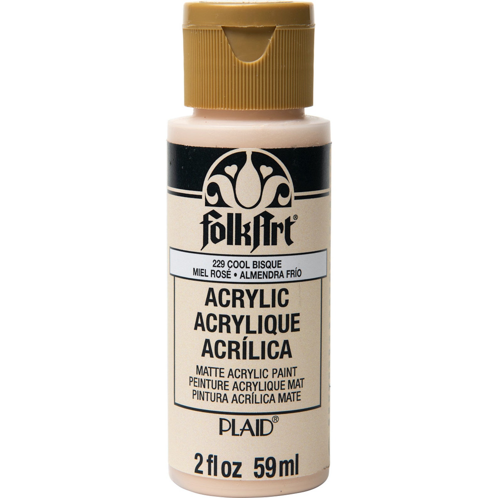 Folk Art Acrylic Paint 2 oz color Cool Bisque light flesh Etsy