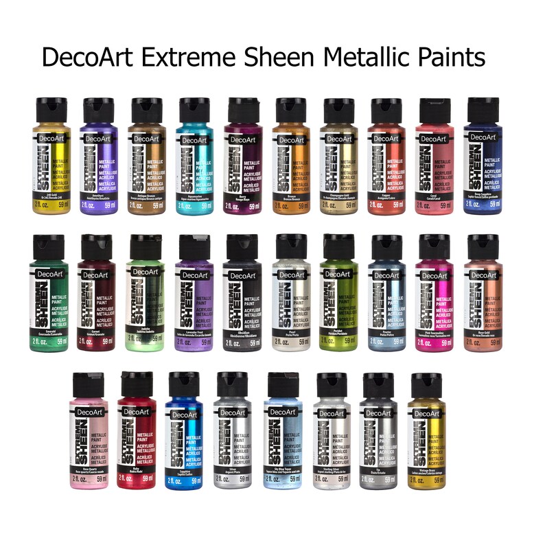 Decoart Extreme Sheentm Metallic Acrylic Paint Value Pack at Maria