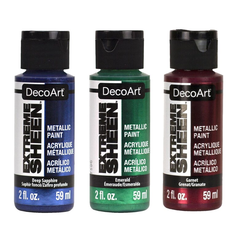 Decoart Extreme Sheen 2oz Metallic Paint Etsy Australia