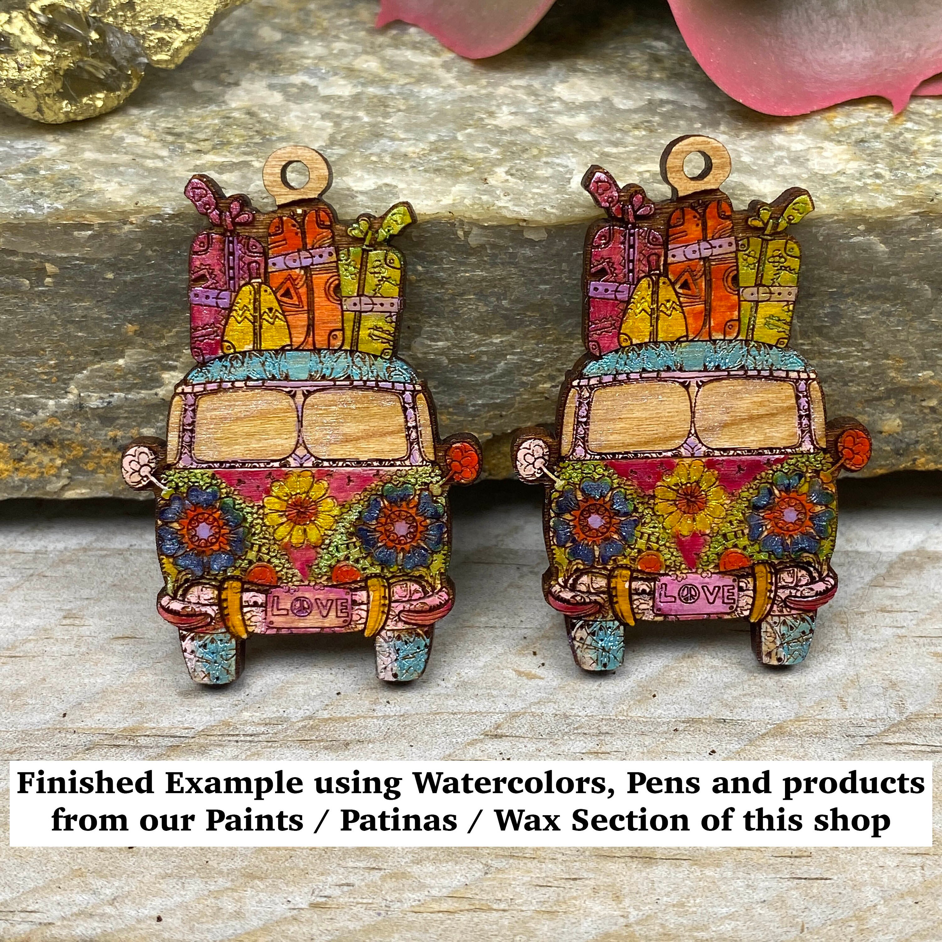 DIY Wood Charms Kit 2 Pick 4 Charm Styles Get 2 Pair of - Etsy