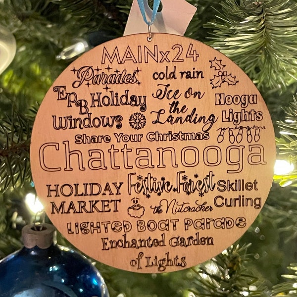 Chattanooga Holidays Christmas Ornament