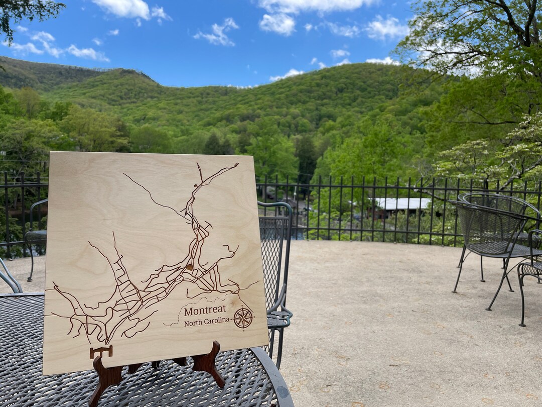 Montreat Map Wall Hanging Etsy