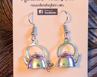 Tea Pot Earrings - dangle