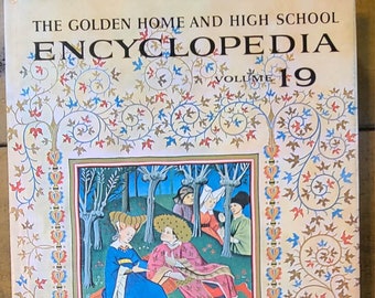 Vintage Book - The Golden Home And High School Encyclopedia - Volume 19 1961