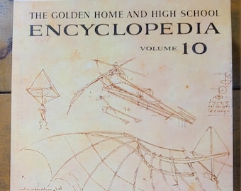 Vintage Book - The Golden Home And High School Encyclopedia - Volume 10 1961