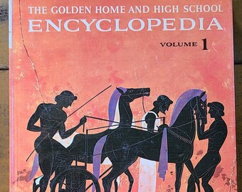Vintage Book - The Golden Home And High School Encyclopedia - Volume 1 1961