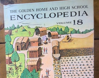 Vintage Book - The Golden Home And High School Encyclopedia - Volume 18 1961