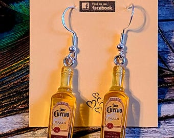 Jose Cuervo Tequila Bottle Earrings - dangle