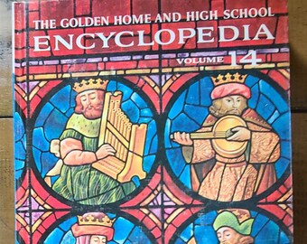 Vintage Book - The Golden Home And High School Encyclopedia - Volume 14 1961
