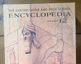 Vintage Book - The Golden Home And High School Encyclopedia - Volume 12 1961