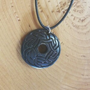 Black Celtic  Necklace 24&quot; inches