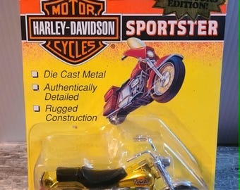 Matchbox Harley Davidson Vintage NIB Sportster Motorcycle Limited Collector Edition - Gold Metallic
