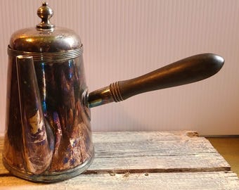 Vintage Antique Silver Plated Coffee Pot