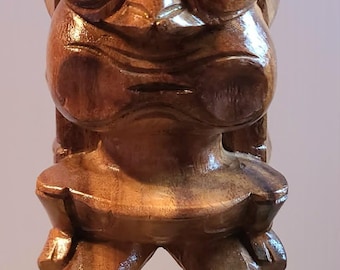 Vintage Hawaiian Carved Wooden Tiki - Hawaii