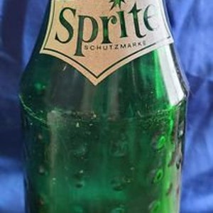 Vintage Sprite Green Glass Bottle - German Germany 8