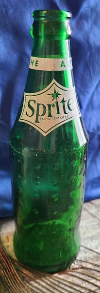 Vintage Sprite Green Glass Bottle German Germany 8 Tall - Etsy